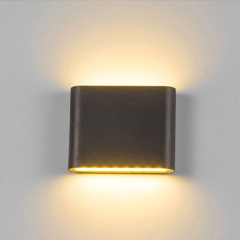 Black Wall Lamp 6W 12W Outdoor Indoor LED Wall Lamp up down Lighting for Garden Sconce Corridor Aisle Terrace Courtyard Decor