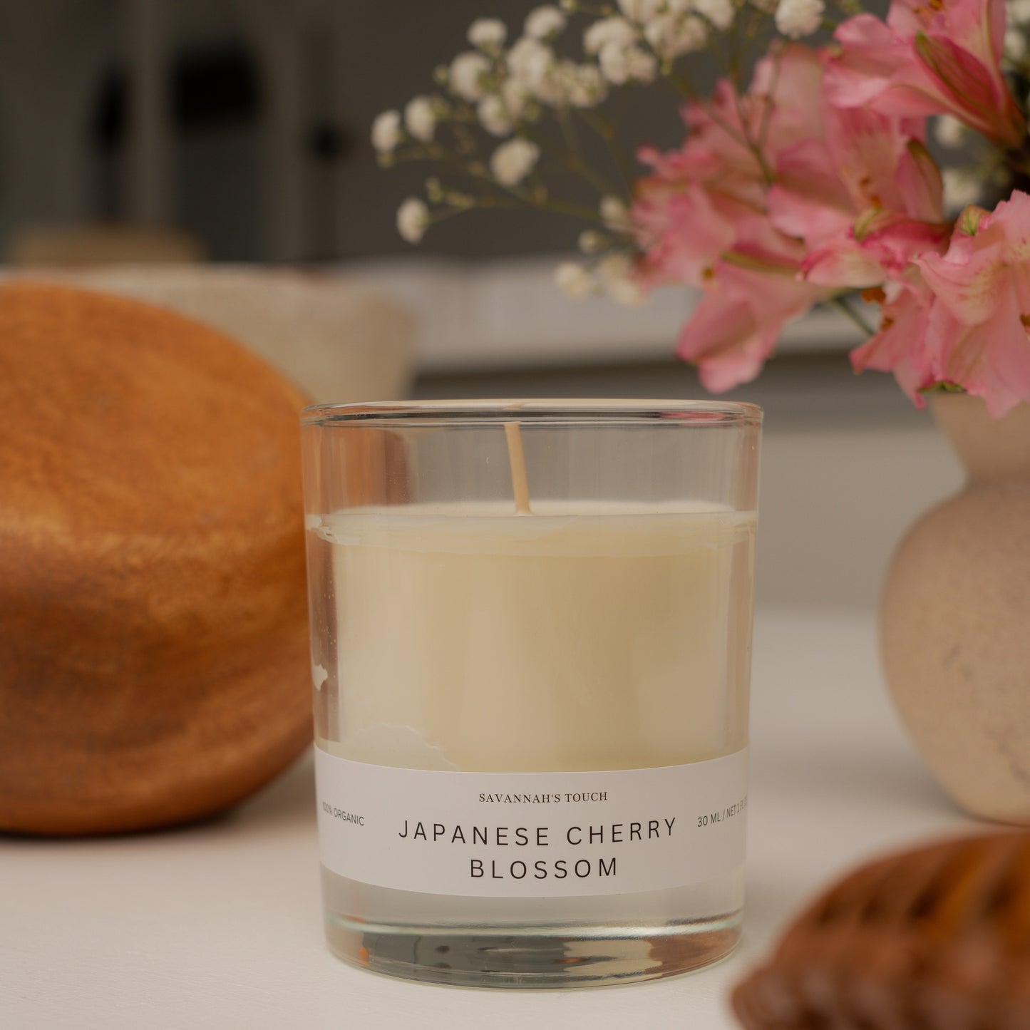 Japanese Cherry Blossom Candle